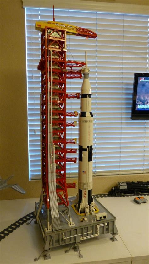 Had To Build The Launch Platform And Tower To Go With Legos Saturn V