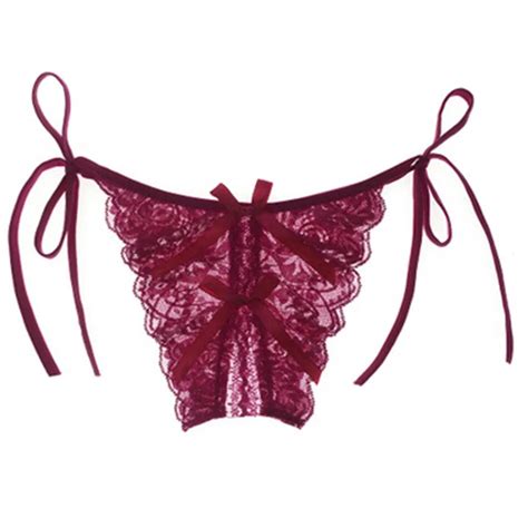 Sexy Lingerie Crotchless Panties Womens G String Butt Open Crotch