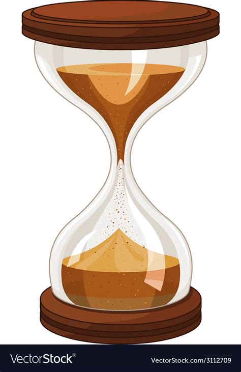 Sand Clock Royalty Free Vector Image Vectorstock