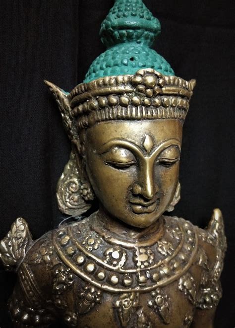 royal ayutthaya 13 meditating buddha thailand statue spiritual collectable art thai brass