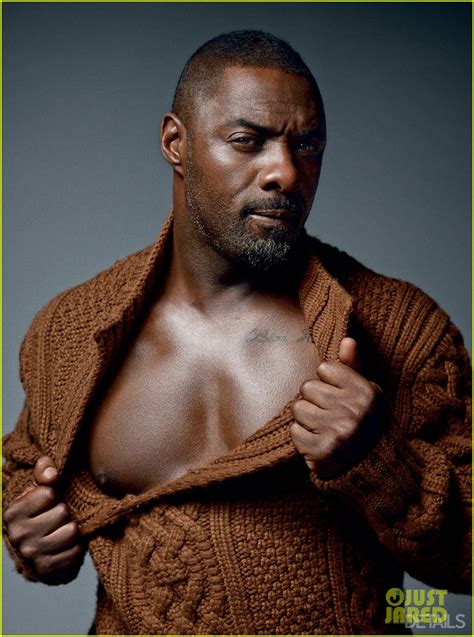 Idris Elba Strips Down For Details Magazine Cover Photo