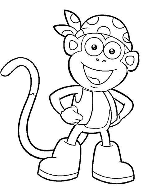 dora the explorer coloring pages - Clip Art Library
