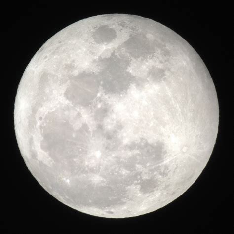 Full moon (plural full moons). Full moon, as seen through a 6" telescope last night : pics