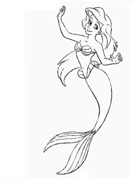 Ariel A Pequena Sereia Da Disney Desenhos Para Imprimir Pintar E