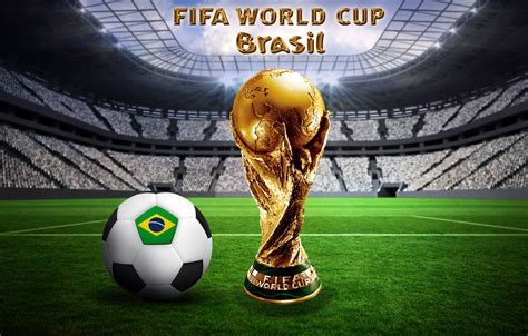 wallpaper football  ball brazil stadium football flag ball
