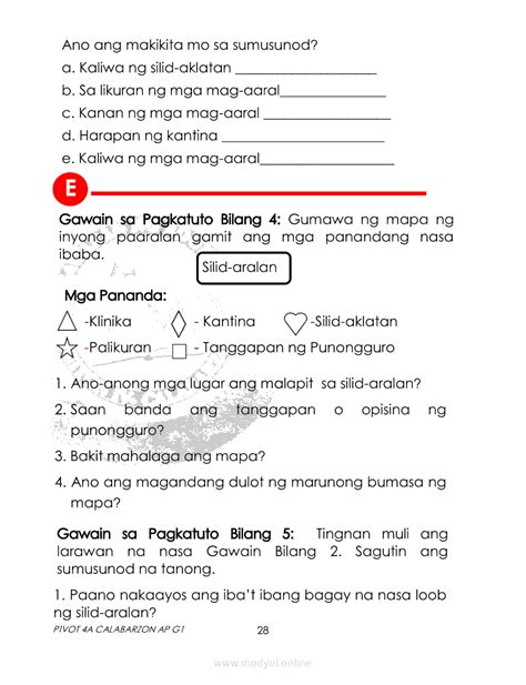 Araling Panlipunan 1 Module Quarter 4 Grade 1 Modules