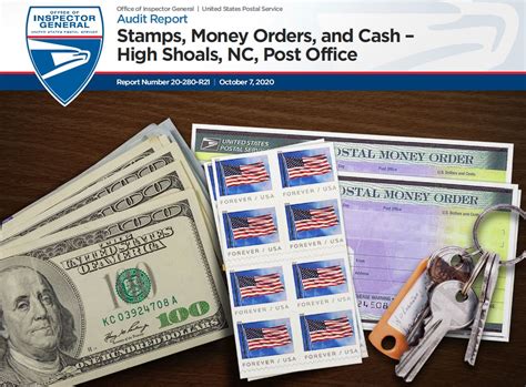 Postal service money orders can be sent to about 25 countries. USPS OIG Report: Stamps, Money Orders, and Cash - High Shoals Post Office - 21st Century Postal ...
