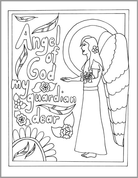 Mommy and Me Catholic Coloring Pages - Drawn2BCreative