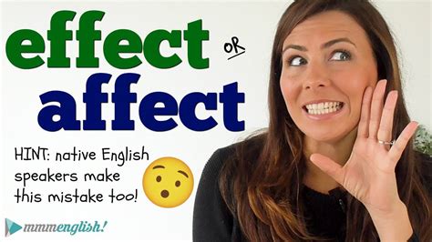 EFFECT or AFFECT? 樂 English Mistakes that Native Speakers Make too ...