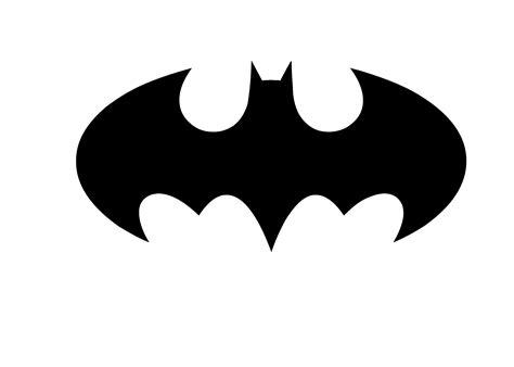 Batman Stencil Silhouette Logo Batman Begins Png Download 1676 556 Riset