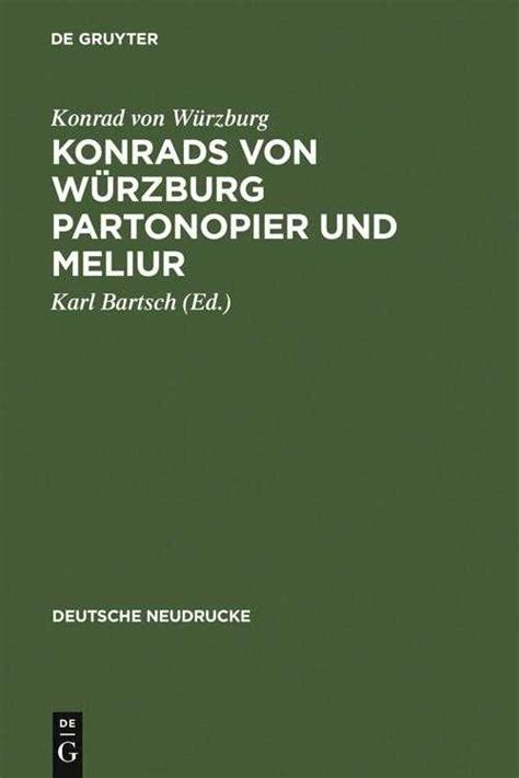 Pdf Konrads Von Würzburg Partonopier Und Meliur De Konrad Von
