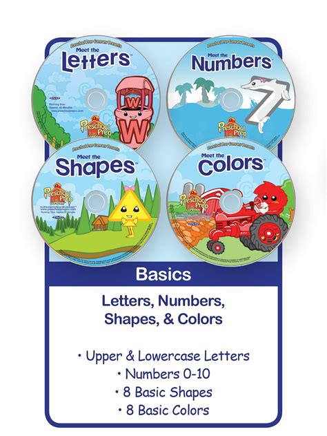 Preschool Prep Series Collection 10 Dvd Boxed Set Meet The Letters