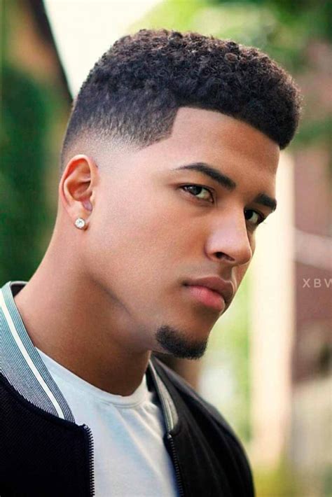 High Fade Haircut Black Men