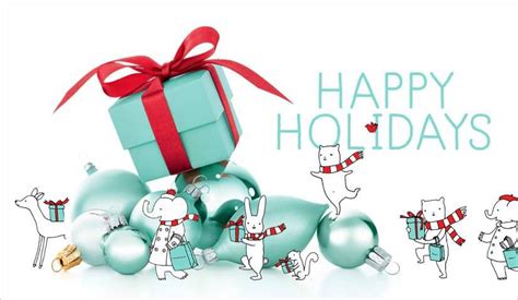 Happy Holidaystiffany And Co Ad Tiffany Blue And Redchristmas Box