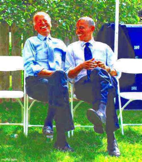 Joe Biden Obama Laughing Deep Fried Blank Template Imgflip