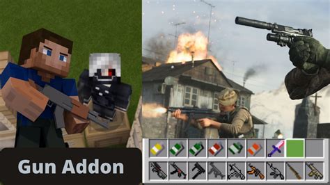 Gun Addon Minecraft Mcpe Youtube