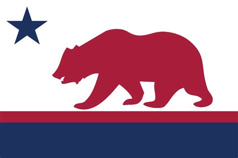 Redesigned Flag Of California Rvexillology
