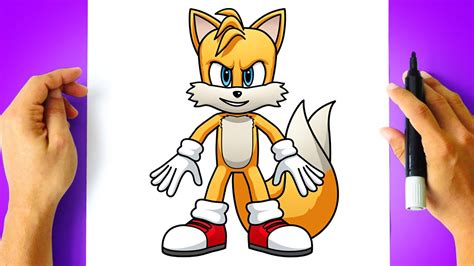 How To Draw Tails Sonic 2 Movie Youtube