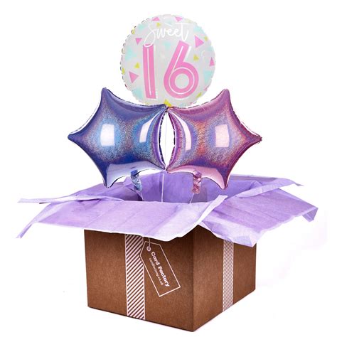Buy Sweet Sixteen 16th Birthday Balloon Bouquet Delivered Inflated
