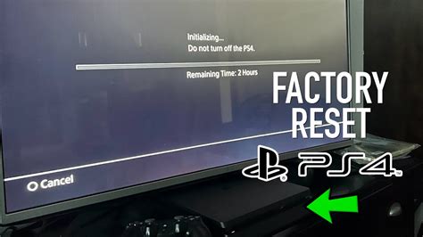 How To Erase Factory Reset Ps4 In 1 Minute Youtube