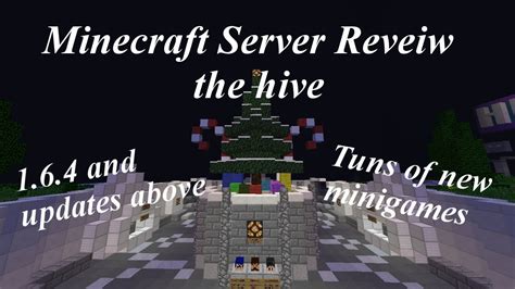 The currently available version for our minigames each of the minigames listed below has been preconfigured by the apex hosting staff to give you a ready to play server with plenty of customization options for those willing to edit the configuration files. Minecraft minigame server-the hive - YouTube
