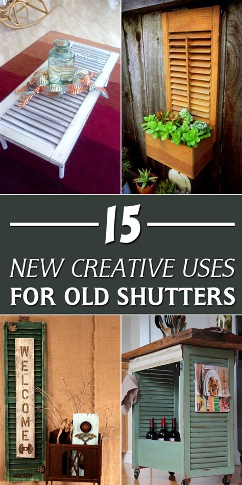 15 New Creative Uses For Old Shutters