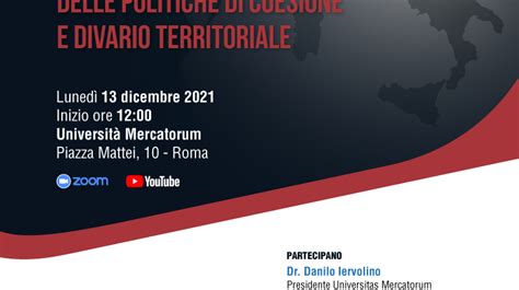 Roma Universitas Mercatorum Parte Il Master Management E Governance Delle Politiche Di