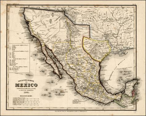 Neueste Karte Von Mexico1845 Texas As A Republic Barry Lawrence