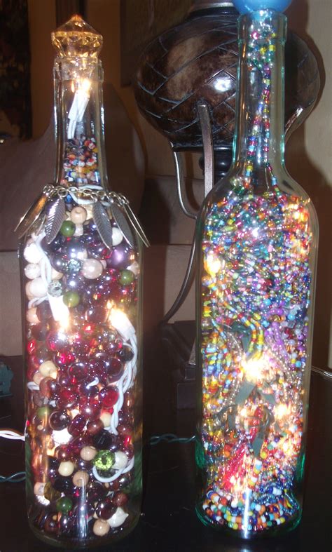 Decorative Wine Bottles With Lights Insidevery Easy And A Fun