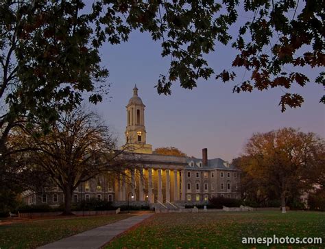 William Ames Photography Penn State Photos Penn State Old Main At Dusk