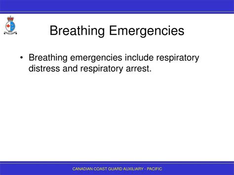 Ppt First Aid 3 Breathing Emergencies Powerpoint Presentation Free