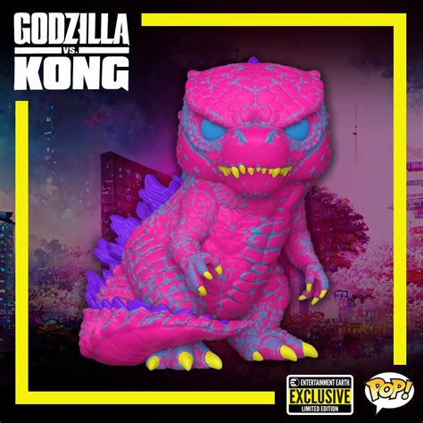 Godzilla Vs Kong Godzilla Black Light Funko Pop Vinyl Figure