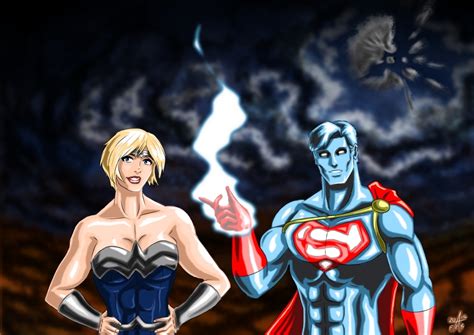 Filling In Power Girl And Captain Atom By Adamantis On Deviantart