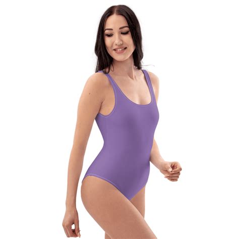 One Piece Swimsuit Purple Summer Frazer Living