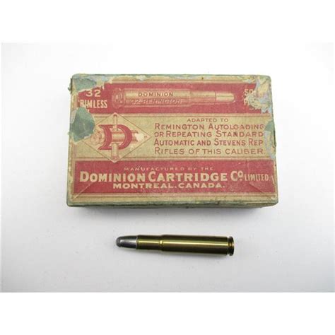 Collectible Dominion 32 Rem Ammo Switzers Auction And Appraisal Service
