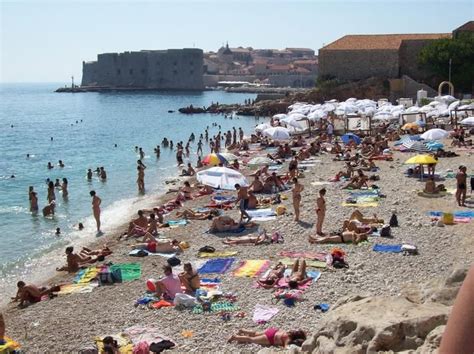 The Beach At Dubrovnik Croatia Tourism Dubrovnik Tourist