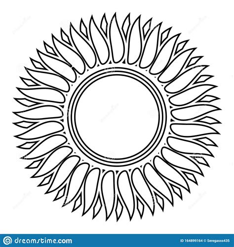 Free Free 174 Sunflower Outline Svg SVG PNG EPS DXF File
