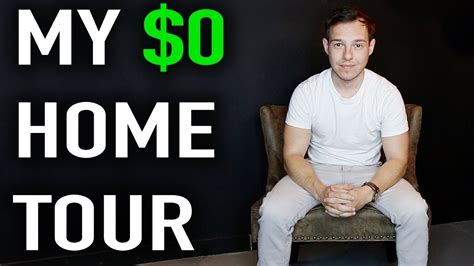 Financial Minimalist Home Tour How I Live For Free Youtube