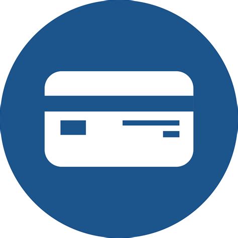 Credit Card Icons Design In Blue Circle 14322518 Png