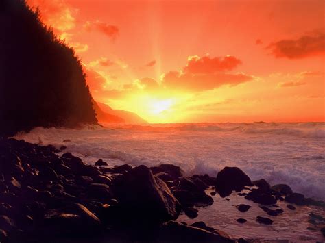 41 Hawaiian Sunset Wallpaper