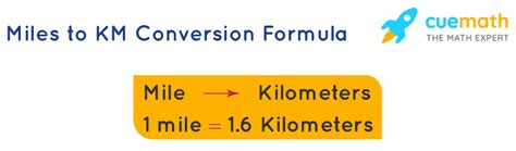 Miles To Km Formula What Is Miles To Km Formula Examples En