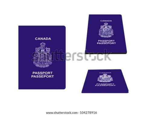 Vector Illustration Canadian Passport Stock Vector Royalty Free