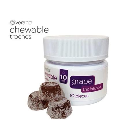 Grape 10mg Verano Chewable Troches Jane