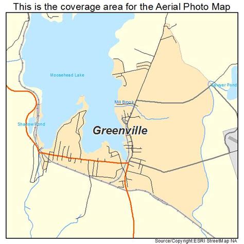 Aerial Photography Map Of Greenville Me Maine