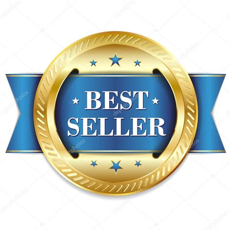 Gold Blue Best Seller Badge Stock Vector Image By ©newartgraphics 37417593