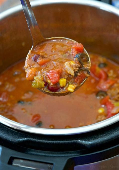 50+ one pot instant pot recipe book, dump dinners recipes, quick & easy cooking recipes, antioxidants & phytochemicals: Easy Instant Pot Taco Soup Recipe · The Typical Mom