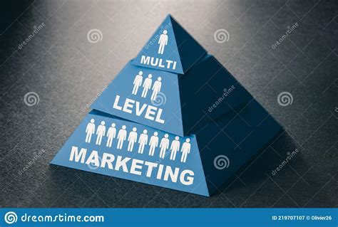 Mlm Multi Level Marketing Pyramid Sheme Stock Illustration