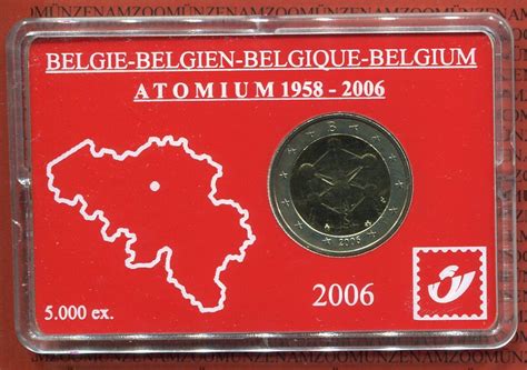Belgien Belgium 2 Euro Gedenkmünze 2006 Atomium Belgien 2 Euro