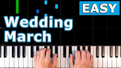 Mendelssohn Wedding March Easy Piano Tutorial Youtube