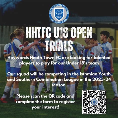 Haywards Heath Town Fc On Twitter We Are Looking For Talented Players To Join Our Under 18s